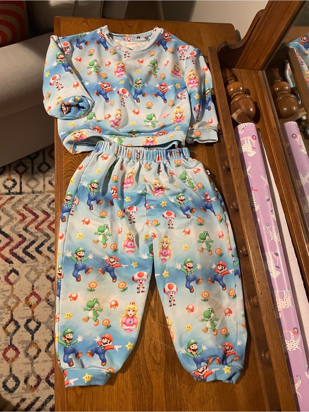 Junebug Bamboo Super Mario Bros Level Up Sweatsuit